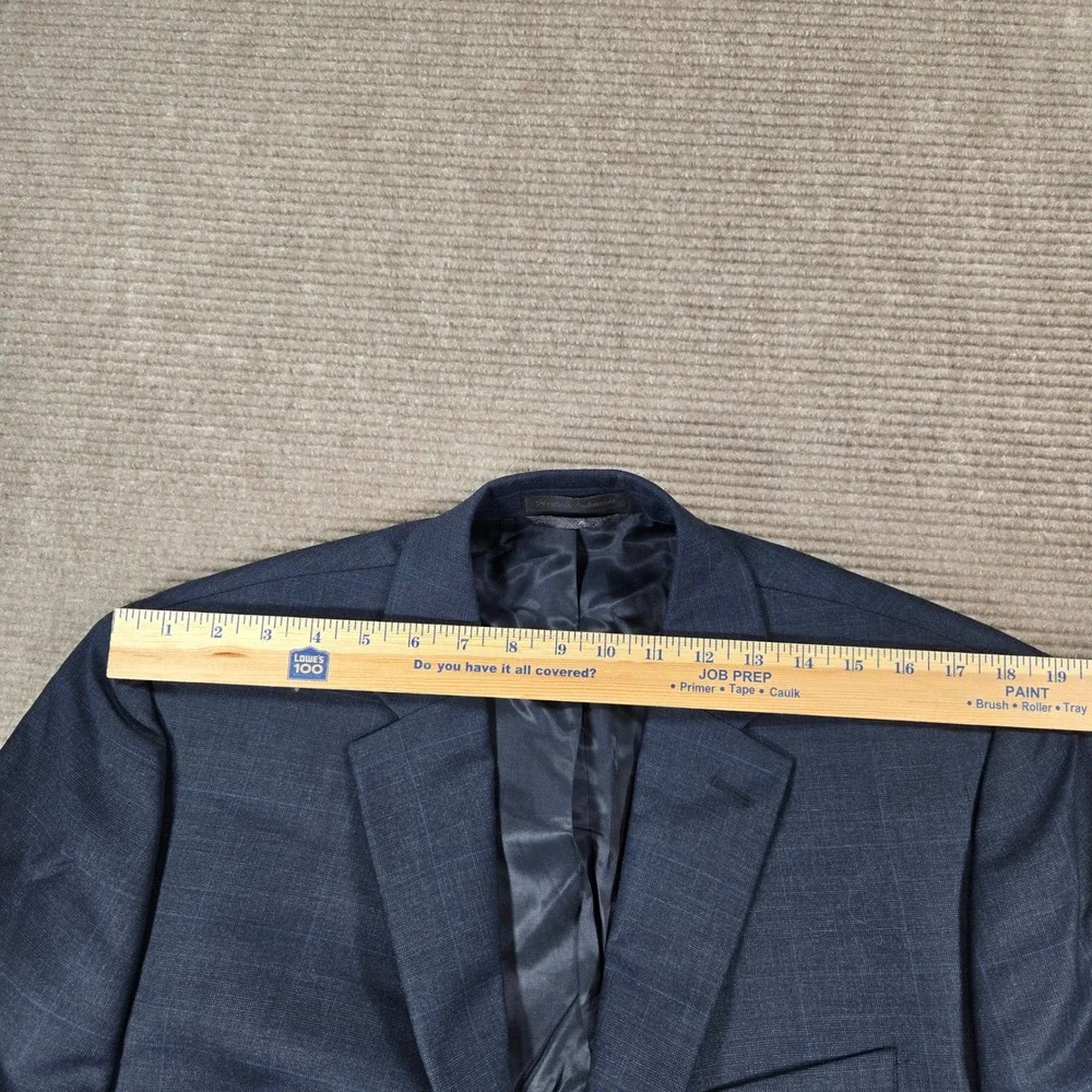 Lauren Ralph Lauren Mens 42R 38x29 Blue Windowpane‎ Check 100% Wool Suit